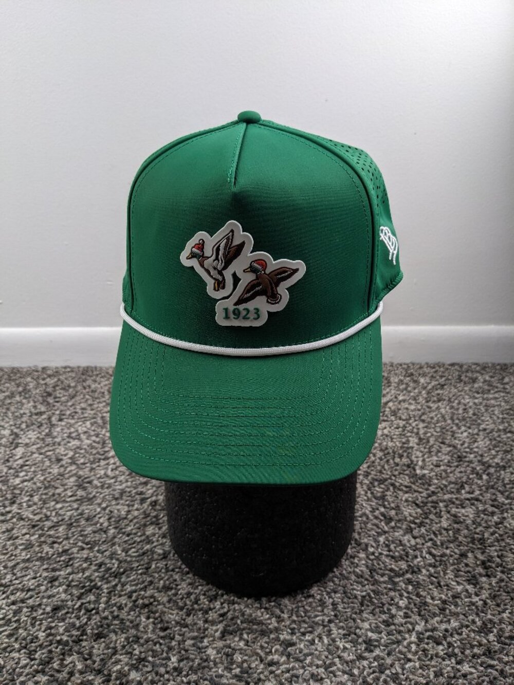 Chester Valley Golf Club Hat Cap Branded Bills Performance Strapback Green OSFA